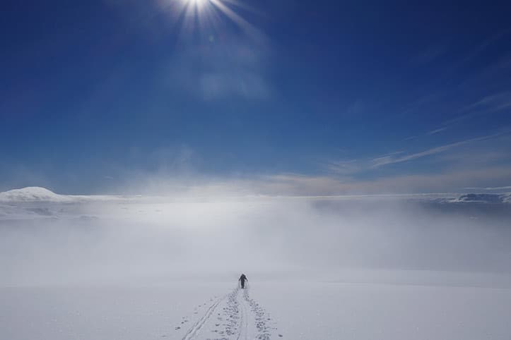 Jim Darby Skiing in Antarctica