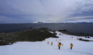 Hike in Antarctica