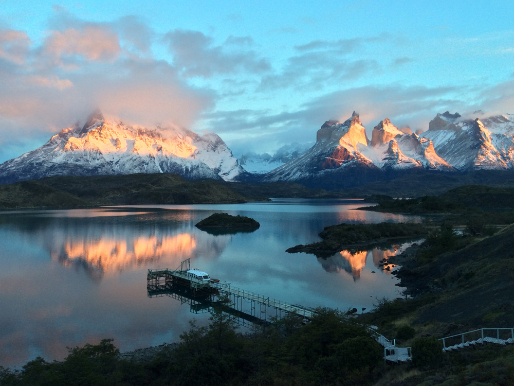 View from Explora Torres del Paine, Chile by Peter Carlisle