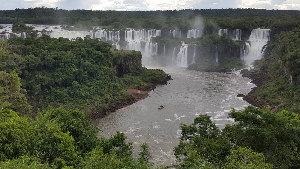 Iguazu Falls Argentinian side By Jean Johnston
