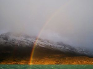 Rainbow over Patagonia by Vikki Oates