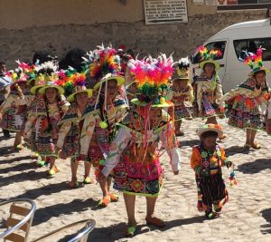 Farmers Saints Day Procession in Ollentaytambo, Peru by Rosemary Clark