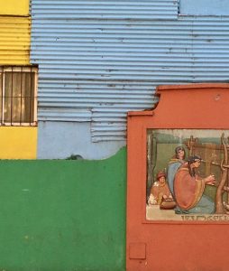 Local Colours in Buenos Aires (La Boca) by Rosemary Clark
