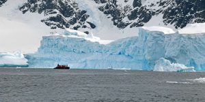 Cruising among icebergs
