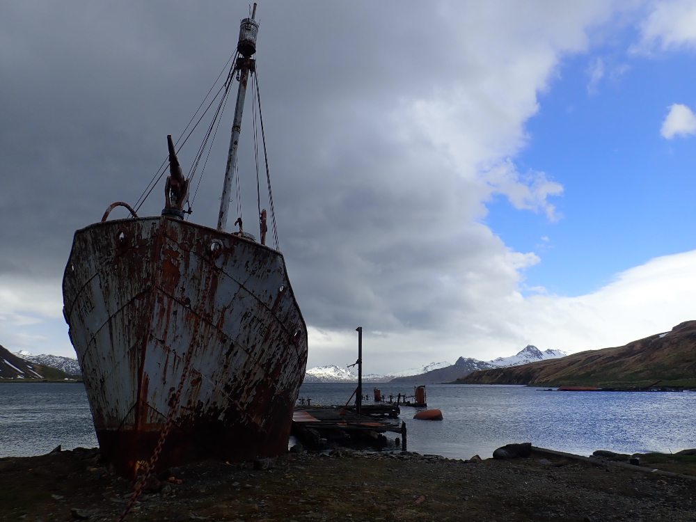 Whaling Boat at Grytviken, South Georgia Island by Chris James